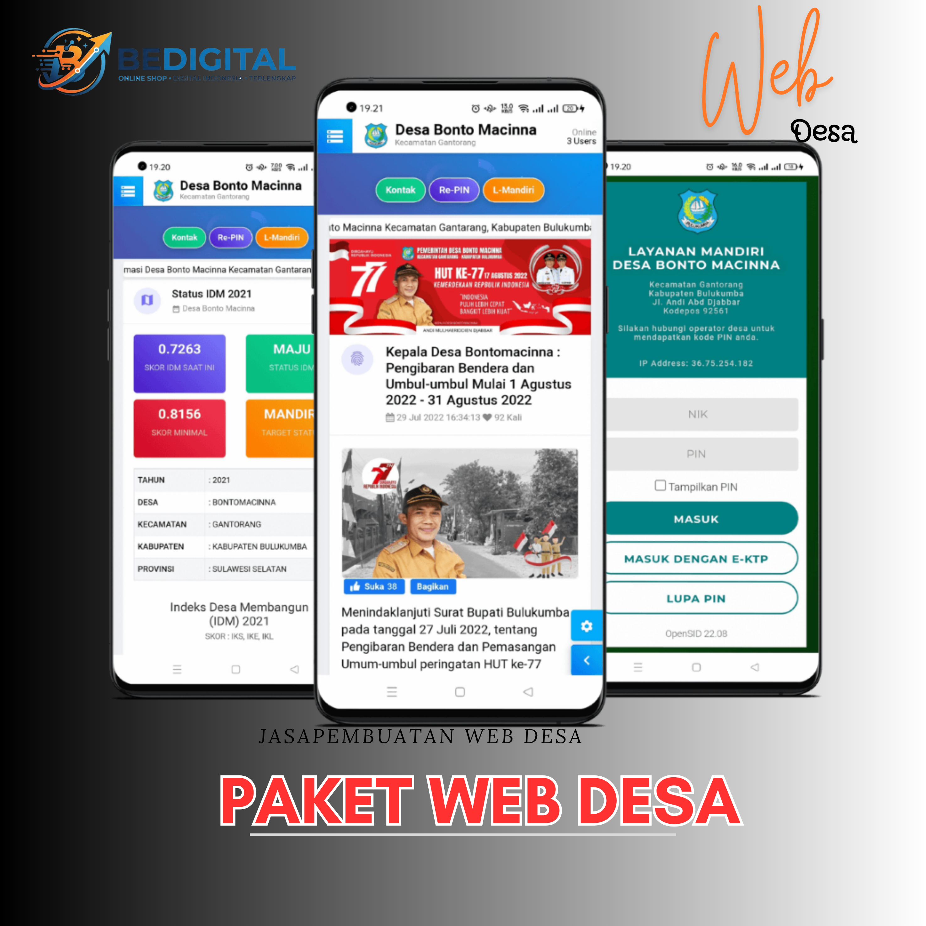 Jasa Pembuatan Website Desa Super Lengkap & Modern