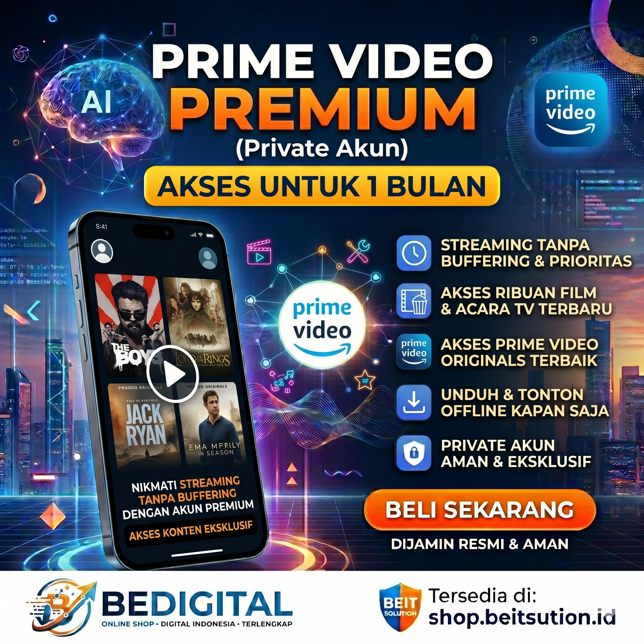 Prime Video -Private Account – 1 Akun